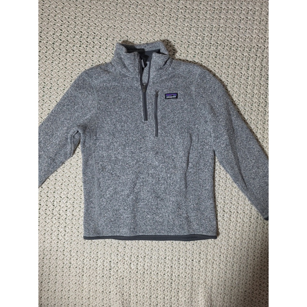 Patagonia Better Sweater Pullover Women M Gray Excellent 1/4 Zip Fleece 65705